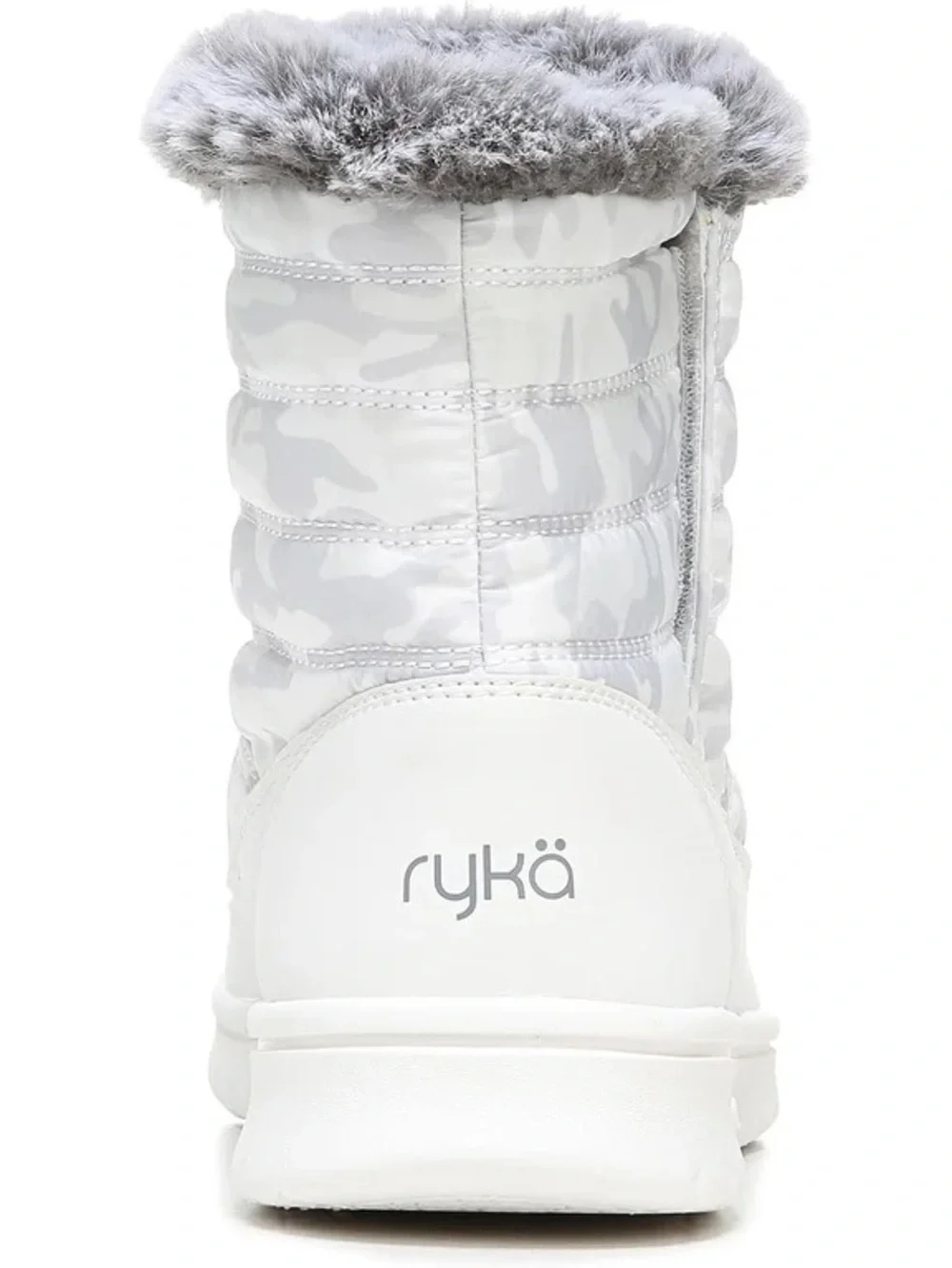 Ryka Suzy Camo Quilted Faux-Fur Winter Snow Boot- Size 8W New